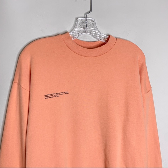 Pangaia 365 Midweight Set: Crew Sweatshirt & Shorts (Sz S/XS) Peach Perfect - Picture 3 of 16